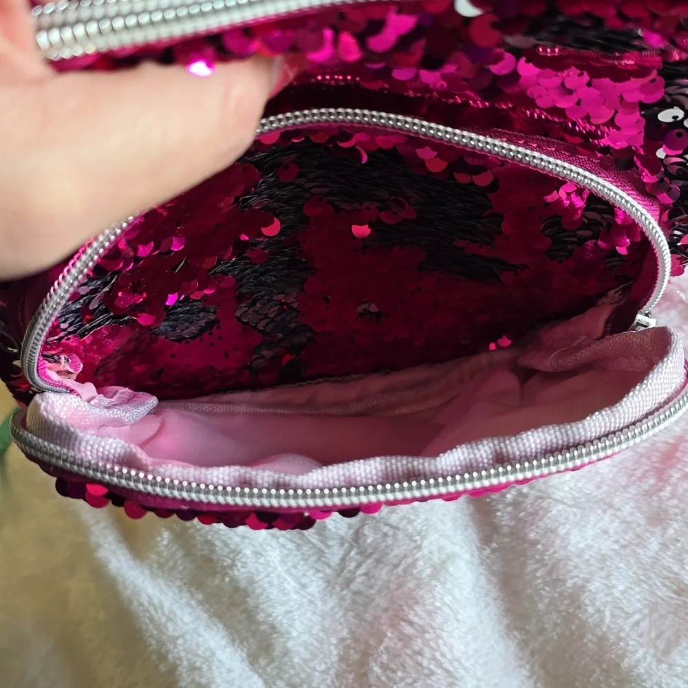 Cat‎ & Jack pink flip sequin unicorn 🦄 backpack
